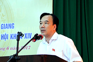 Đoàn đại biểu Quốc hội tỉnh Bắc Giang  tiếp xúc cử tri  sau Kỳ họp thứ 3, Quốc hội khoá XIV